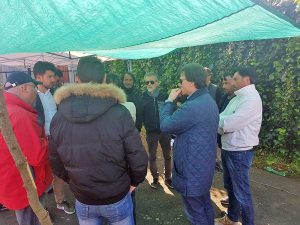 Bagnoregio - Il sindaco Francesco Bigiotti incontra gli operai dell'Alta