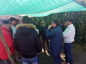 Bagnoregio - Il sindaco Francesco Bigiotti incontra gli operai dell'Alta 