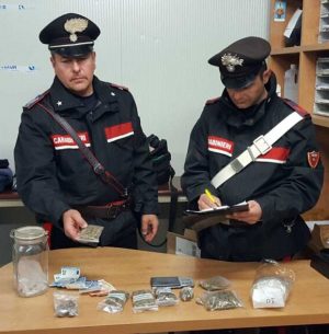 La droga sequestrata dai carabinieri di Civitavecchia