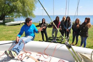 Capodimonte . Gli studenti del liceo Seneca di Roma al lago di Bolsena