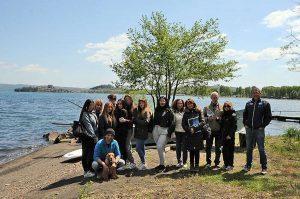Capodimonte . Gli studenti del liceo Seneca di Roma al lago di Bolsena