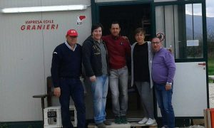 La consegna dei generi di prima necessità a Norcia