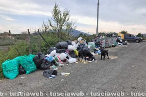 Bagnaia - Rifiuti in strada San Cataldo