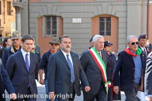Viterbo - Festa della Liberazione - Alessandro Mazzoli, Enrico Panunzi, Leonardo Michelini ed Enrico Mezzetti in corteo