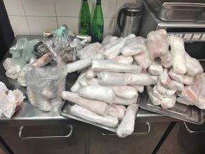 Roma - Il pesce sequestrato dalla guardia costiera