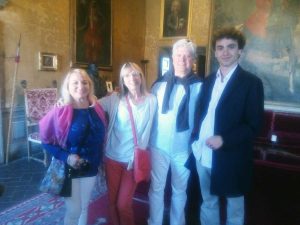 Vignanello - Chris e Sally Hook, Mariella Focehtti e il principe Teodoro Ruspoli