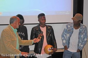 Viterbo - Keita Baldé Diao all'università della Tuscia