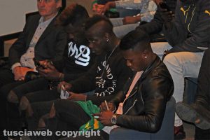 Viterbo - Keita Baldé Diao all'università della Tuscia