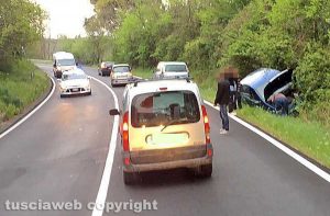 L'incidente sulla Cassia sud