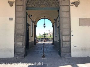 Viterbo - Comune - Ci sono le processionarie, chiuso il cortile di palazzo dei priori