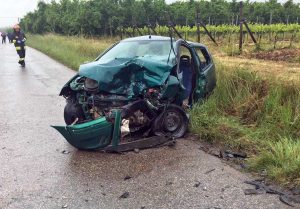 Corchiano - L'incidente in strada san Luca