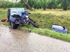 Corchiano - L'incidente in strada san Luca