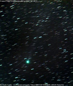 La cometa C/2017 E4 Lovejoy
