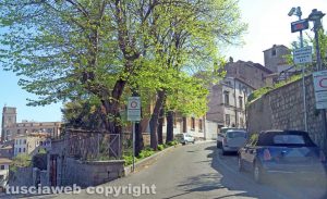 Viterbo - Ztl - Il display del varco in via Chigi
