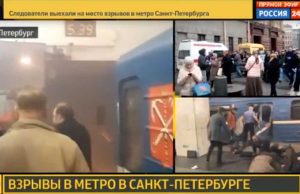 San Pietroburgo - Esplosione nella metro - Le immagini della tv