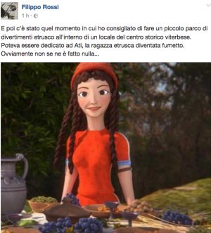Il post di Filippo Rossi sugli Etruschi 