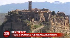 Il servizio su Civita di Bagnoregio su "Storie vere"