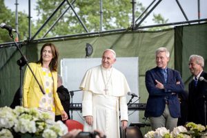 Roma - Papa Francesco in visita al “Villaggio per la Terra” edizione 2016