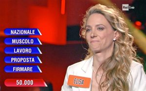 Elisa Anzellotti all'Eredità