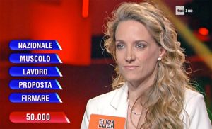 Elisa Anzellotti all'Eredità