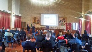 Un momento dell'incontro “Autotrasporto e controlli su strada”