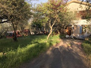 Tobia - Incendio in falegnameria - Intervento dei vigili del fuoco