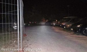 Capranica - Il parcheggio al buio