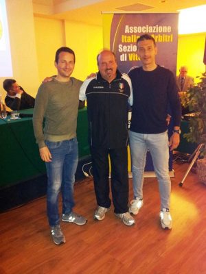 Da sinistra Giallatini, Gasbarri e Dobosz