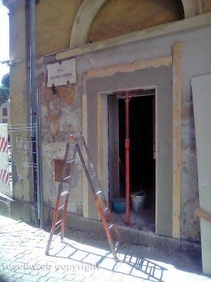 Lavori al teatro dell'Unione