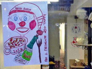 Ronciglione - Disegno dei nasi rossi