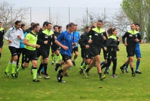 Dobosz e Giallatini in allenamento coi colleghi di Viterbo