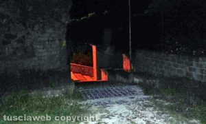 Capranica - Il parcheggio al buio