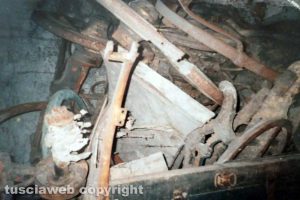 La carrozza prima del restauro della ditta di Gastone Chiricozzi 