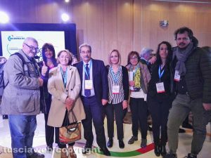 Viterbo - Il segretario nazionale della Uil scuola Pino Turi con la delegazione viterbese