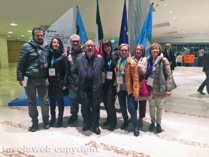 La segreteria regionale della Uil scuola con la delegazione viterbese