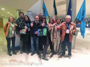 La segreteria regionale della Uil scuola con la delegazione viterbese