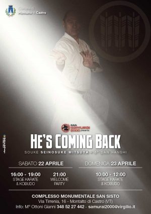 Due giorni di karate e Kobudo col maestro Seinosuke Mitsuya
