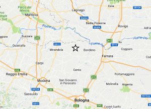 Scosse di terremoto a Finale Emilia