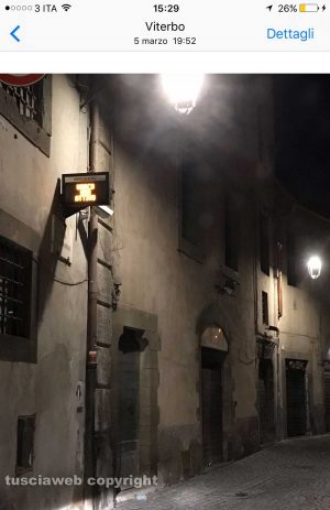 Viterbo - Varco Ztl non attivo alle 19,52