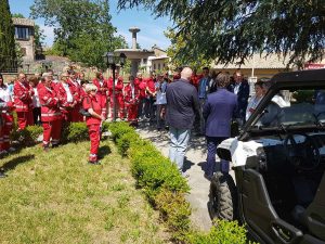 Civita di Bagnoregio - L'inaugurazione del mezzo che potrà portare i disabili nel centro storico
