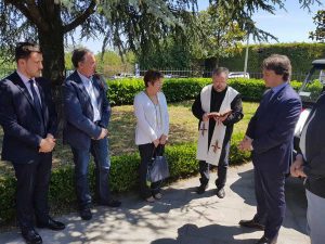 Civita di Bagnoregio - L'inaugurazione del mezzo che potrà portare i disabili nel centro storico