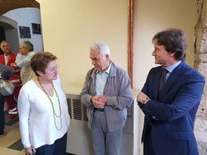 Civita di Bagnoregio - L'inaugurazione del mezzo che potrà portare i disabili nel centro storico