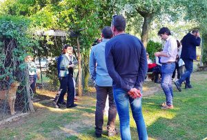 Corchiano - La visita della presidente Boldrini alle due agnelline 