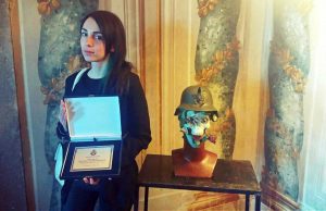 Jessica Diotallevi alla premiazione di "Poeta anch'io"