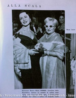 1957 - la baronessa Hubner e Jole Veneziani nella rivista Bazar