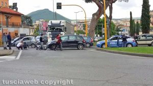 Viterbo - Incidente a piazzale Gramsci