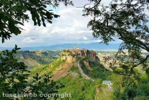 Una panoramica di Civita di Bagnoregio