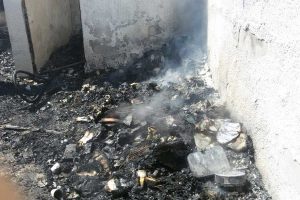 Tarquinia - L'incendio di questa mattina a sant'Agostino 