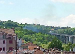 Incendio a Orte