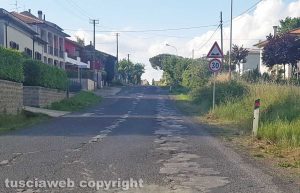 Vetralla - Le buche su strada provinciale 10